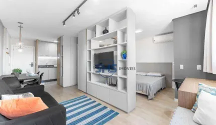 Apartamento com 1 dormitório para alugar, 47 m² por R$ 2900,00 aluguel - Velha - Blumenau/SC