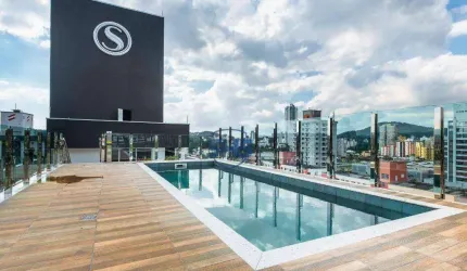 Apartamento com 1 dormitório para alugar, 28 m² por R$ 2.490,00/mês - Velha - Blumenau/SC
