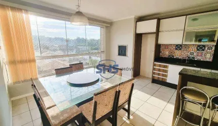 Apartamento com 3 dormitórios para alugar, 92 m² por R$ 2.048,00/mês - Água Verde - Blumenau/SC
