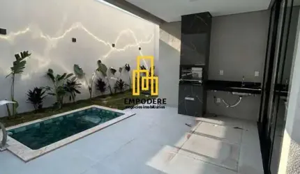 Casa para Venda em Uberlândia, Condomínio Terras Alpha, 3 dormitórios, 1 suíte, 3 banheiros, 3 vagas