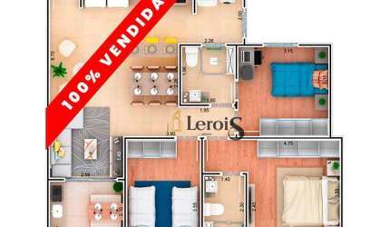 Apartamento com 3 dormitórios à venda, 87 m² por R$ 465.000 - Condomnio Ilhas do Mediterrneo - Itu/SP