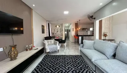 Imperdível! Casa à venda em Praia Grande-SP, bairro Real, 3 quartos, 3 suítes, 1 sala, 4 banheiros, 3 vagas de garagem, 118m²!