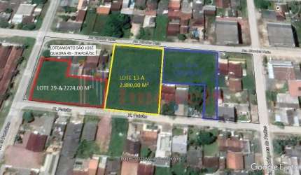 Terreno medindo 2.880,00 m²