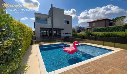 MARAVILHOSA CASA 3 SUÍTES ,   CONDOMÍNIO ALTO PADRÃO COM SISTEMA CLUBE