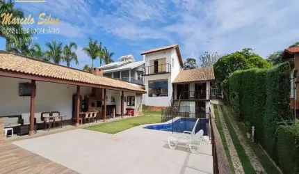 PÉ NA ÁGUA  MARAVILHOSA CASA 8 DORMITÓRIOS EM CONDOMÍNIO REPRESA