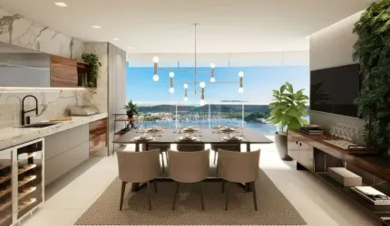 Apartamento de 163m² com 3 suítes e 3 vagas , Lazer completo na Ponta da Praia em Santos