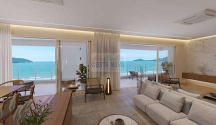 Apartamento 4 suítes, 3 vagas de garagem frente mar no Gonzaga