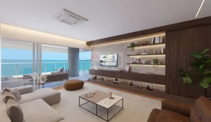 Apartamento 4 suítes, frente mar no Gonzaga
