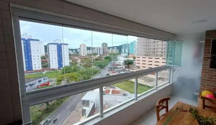 Apartamento mobiliado, 66m², 2 quartos, 1 suíte, 1 vaga, varanda gourmet e lazer completo