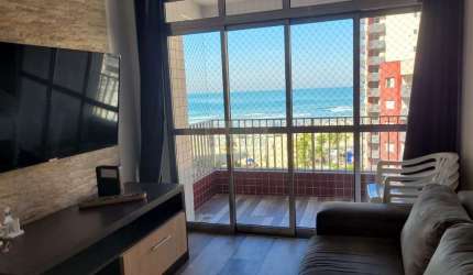 Apartamento 2 dormitórios, frente ao mar na vila Guilhermina PG