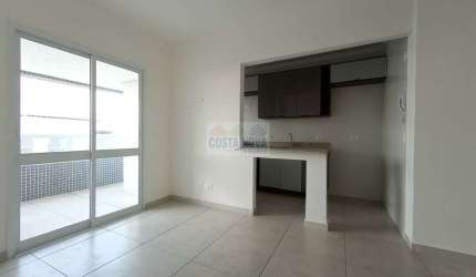 Aparatamento, 01 quarto, vista mar, varanda gourmet com planta de 45M2 á venda no  Guilhermina PG-SP