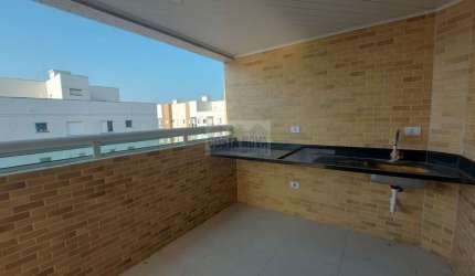 Apartamento de 88 m² com 2 dormitórios a 300 metros da praia no bairro Ocian na Praia Grande