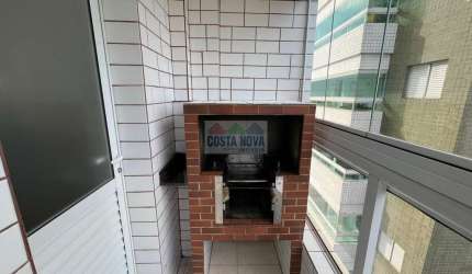 Apartamento com 1 quarto, 1 banheiro, 1 vaga. Lazer completo no bairro Mirim.  Aceita pernuta
