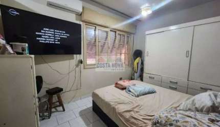 Apartamento a venda com 1 quarto, 1 banheiro, 1 vaga. Bairro José Menino, Santos