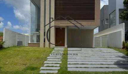 Maravilhosa casa, nascente, no Alphaville Litoral Norte!
