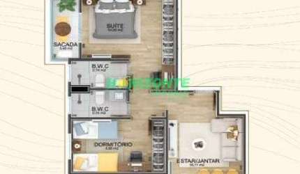Apartamento com 2 dormitórios à venda, 76 m² - Vila Adyana - São José dos Campos/SP