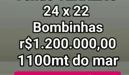 2 terrenos de 12×22   264m² cada um, os dois 24x22  528 m²