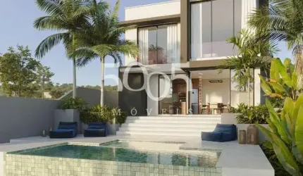 Casa em construção à venda no condomínio Saint Paul com 268m² de área construída e 564m² de área total.