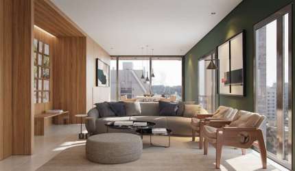 Apartamento com 1 quarto à venda na Alameda Júlia da Costa, Bigorrilho, Curitiba, 130 m2 por R$ 2.410.200