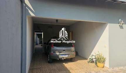 Casa a venda na Vila Rebouças em Sumare, SP. asa com 2 dorms sendo 1 suite, 3 banheiros e 4 vagas de garagem.