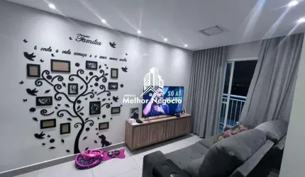 Apartamento à Venda com 02 dormitórios com suíte, no condomínio Unique Residence, no Jardim Santa Izabel, em Hortolândia, SP - CÓD: RRAP2404_LMN