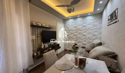 Apartamento á venda 54m², 2 dormitórios (quartos) Condomínio Parque Piazza Navona - Pompéia - Piracicaba/SP