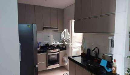 Apartamento à venda no Condomínio Parque dos Alpes – Bairro Jardim da Colina Verde, Limeira, SP Apartamento térreo com 2 dormitórios, 1 banheiro e 1 v