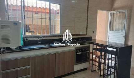 Casa 112,50m² de construção, à venda, 4 Dormitórios (Quartos), 2 banheiros - Água Branca, Piracicaba, SP