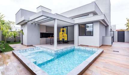 Casa em Condomínio para Venda em Uberlândia, Condomínio Jardins Gênova, 3 dormitórios, 3 suítes, 2 banheiros, 4 vagas