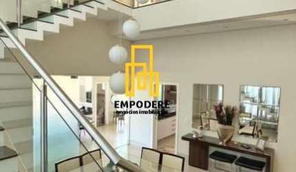 Casa em Condomínio para Venda em Uberlândia, Condomínio Paradiso Ecológico, 4 dormitórios, 3 suítes, 5 banheiros, 4 vagas