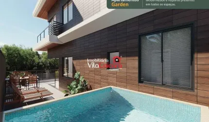 Apartamento garden de 3 suites e piscina em Caiobá