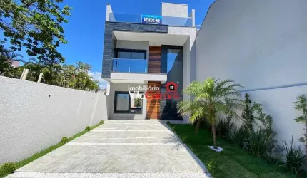 Triplex alto padrão frente mar em Praia de Leste