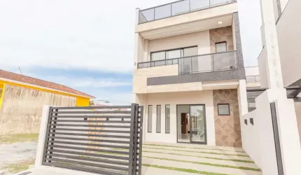 Casa com 3 quartos à venda na Rua Alemanha, 135, Balneário Gaivotas, Matinhos, 175 m2 por R$ 859.000