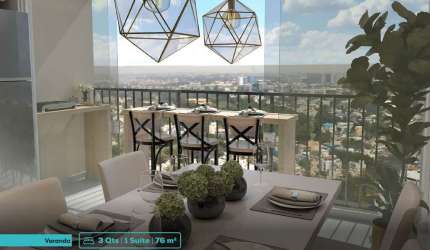 APARTAMENTO 3/4, 1 SUÍTE - PARQUE OESTE - 2 VAGAS