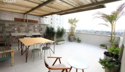 Apartamento duplex cobertura três dormitórios mobiliado no Parque Industrial