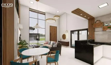 Casa térrea em condomínio Reserva Ruda, no bairro Loteamento Floresta em São José dos Campos.