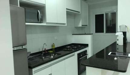 Apartamento no Condomínio Residencial Villa Monreale no Itagua, Ubatuba-SP com 75 m²