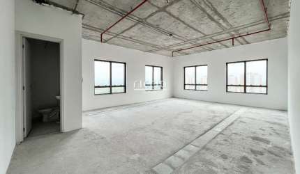 Conjuntos de Salas comerciais com total de 211m² no contrapiso - Edifício New Worker Tower - Jardim Aquarius