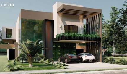 Casa em condomínio fechado Santa Mônica - Caçapava/SP - 3 suítes, varanda gourmet com piscina