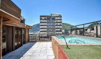 Cobertura, 4 quartos, elevador, piscina, vistas para o mar, Lagoa e Cristo
