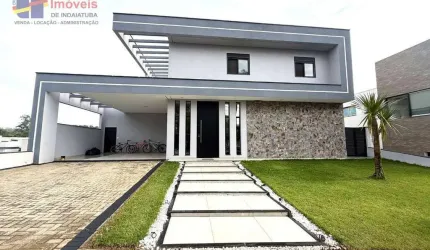 Belíssimo Sobrado, em Condomínio Fechado de alto Padrão na cidade de Indaiatuba.