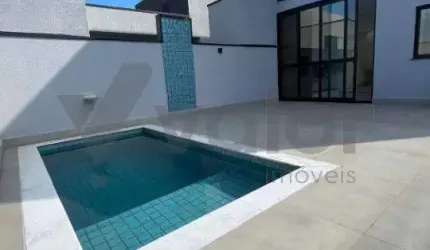 Casa em condomínio fechado com 3 quartos à venda na Avenida Luiz Greco, 600, Vila Monte Alegre, Paulínia, 161 m2 por R$ 1.290.000