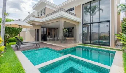 Casa em condomínio fechado com 3 quartos à venda na Rua Sérgio Bortolotto, 100, Loteamento Parque dos Alecrins, Campinas, 375 m2 por R$ 2.850.000