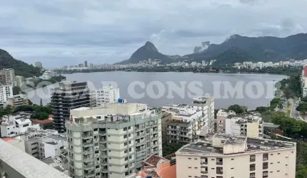 Cobertura duplex para venda tem 725 metros quadrados com 5 quartos em Lagoa - Rio de Janeiro - RJ