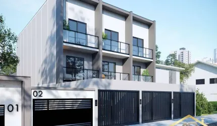 Sobrados Novos em Fase de Construção, 3 Dormitórios, 2 Vagas no Km 18.