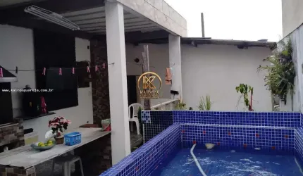 Casa Sobreposta para Venda em Guarujá, Morrinhos 4, 3 dormitórios, 2 suítes, 3 banheiros