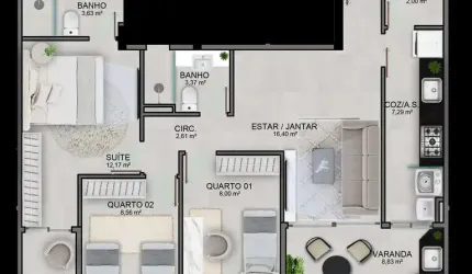 Cobertura Duplex em Jardim Camburi - Vitória ES