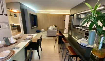 Apartamento para Venda em Campo Grande, Tiradentes, 2 dormitórios, 1 suíte, 2 banheiros, 1 vaga