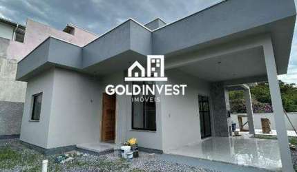 Casa Moderna com 3 quartos (1 suíte) na Guabiruba com negociação facilitada