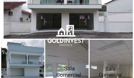 Imóvel disponível para venda, bem localizado no centro de Guabiruba, com rua pavimentada na frente e no fundo do terreno mais sala comercial .
